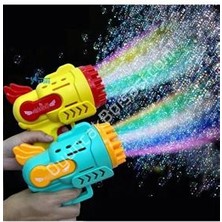 Vakkum Duck Çok Delikli Pilli Köpük Atan Tabanca Oyuncağı 23 Delikli Bubble Gun