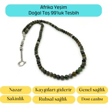 Yıldız Doğal Taş Sertifikalı Afrika Yeşim 6mm 99LUK Doğal Taş Tesbih