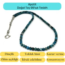Yıldız Doğal Taş Sertifikalı Apatit 6mm 99LUK Doğal Taş Tesbih