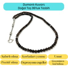 Yıldız Doğal Taş Sertifikalı Dumanlı Kuvars 6mm 99LUK Doğal Taş Tesbih