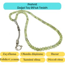 Yıldız Doğal Taş Sertifikalı Prehnit 6mm 99LUK Doğal Taş Tesbih