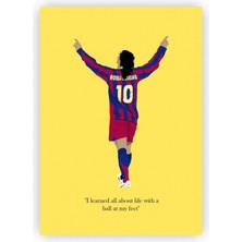 Zinbooz Ronaldinho Ahşap Poster 20 x 29 cm