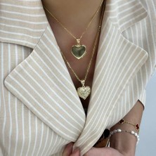 By Burak Gold Üç Boyutlu Kalp Kolye Ucu – KLU0453