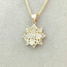 By Burak Gold Lotus Yaşam Çiçeği Kolye Ucu – KLU0428