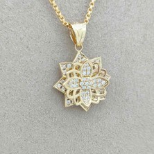 By Burak Gold Lotus Yaşam Çiçeği Kolye Ucu – KLU0428
