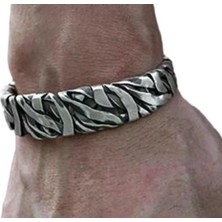 Omark Cotton Chaos Veins Gümüş Bileklik