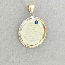 By Burak Gold Dualı Plaka Kolye Ucu – KLU0413