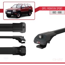 RE&AR Tuning Opel Frontera Sport 1992-1998 Arası ile Uyumlu Ace-1 Ara Atkı Tavan Barı Siyah 3 Adet