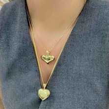 By Burak Gold Üç Boyutlu Kalp Kolye Ucu – KLU0467