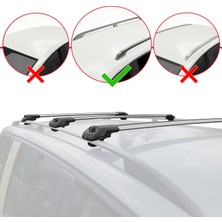 RE&AR Tuning Kia Ceed Sportswagon 2009-2012 Arası ile Uyumlu Ace-1 Ara Atkı Tavan Barı Gri 3 Adet