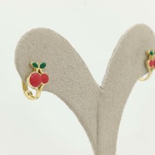 By Burak Gold Kiraz Çocuk Küpe - KP00715