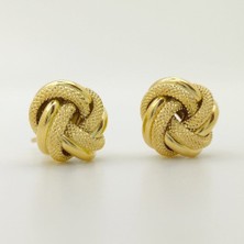 By Burak Gold Ithal Tasarım Küpe - KP00689