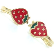 By Burak Gold Çilek Çocuk Küpe - KP00720