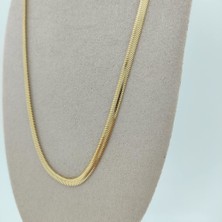 By Burak Gold Balıksırtı Zincir Orta Kalınlık – 45 cm