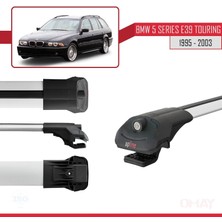 RE&AR Tuning Bmw 5 Serisi (E39) Touring 1995-2003 Arası ile Uyumlu Ace-1 Ara Atkı Tavan Barı Gri 3 Adet