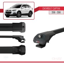 RE&AR Tuning Chevrolet Captiva 2016-2018 Arası ile Uyumlu Ace-1 Ara Atkı Tavan Barı Siyah 3 Adet