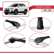 RE&AR Tuning Chevrolet Captiva 2016-2018 Arası ile Uyumlu Ace-1 Ara Atkı Tavan Barı Siyah 3 Adet