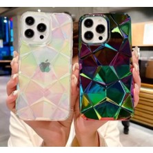 Trendtech iPhone Uyumlu Elite Baklava Dilimli Hologram Kılıf, Silikon Kılıf