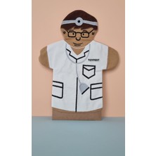 Toyfest Nakışlı Kumaş Meslekler El Kuklası - Doktor