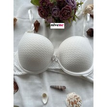Nivene Çift Destekli Ultra Yumuşak Çift Dolgulu Push Up Sütyen Şık Tasarım ve Yüksek Destek