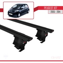 RE&AR Tuning Peugeot 107 2005-2014 Arası ile Uyumlu Ace-4 Ara Atkı Tavan Barı Siyah 2 Adet