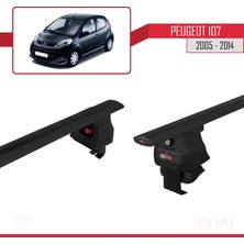 RE&AR Tuning Peugeot 107 2005-2014 Arası ile Uyumlu Ace-4 Ara Atkı Tavan Barı Siyah 2 Adet