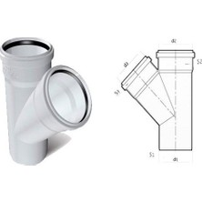 Fırat Pvc Tek Çatal 125 x 100