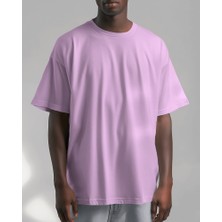 Helios Haute Unisex Pamuklu Likralı Bisiklet Yaka Relaxed Fit Basic Tişört Düz