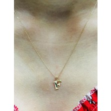 Güler Kuyumculuk 14 Ayar Altın F Harfli Zincir