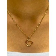 Güler Kuyumculuk Altın Ay Yıldız Kolye Uçlu Gurmet Zincir