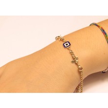 Güler Kuyumculuk Altın Dorika Toplu Nazar Göz Bileklik