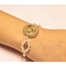 Güler Kuyumculuk Yarım Reşat Baskı Altınlı Bileklik