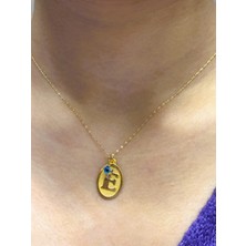 Güler Kuyumculuk Altın Nostaljik E Harfli Aynalı Zincir