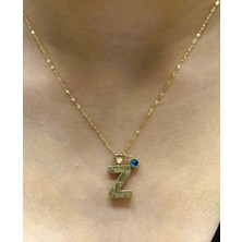 Güler Kuyumculuk Altın 3 Boyutlu Z Harfli Aynalı Zincir