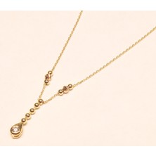 Güler Kuyumculuk Altın Dorika Toplu Tek Taşlı Zincir