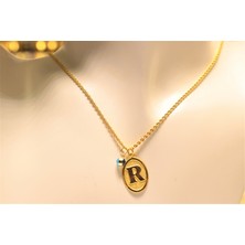 Güler Kuyumculuk Altın Nostaljik R Harfli Halat Zincir