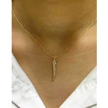 Güler Kuyumculuk Altın Elif Kolye Uçlu Zincir