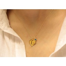 Güler Kuyumculuk 14 Ayar Altın U Harfli Aynalı Zincir