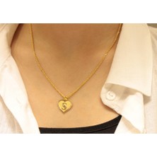 Güler Kuyumculuk 14 Ayar Altın Halat Zincirli S Harfi