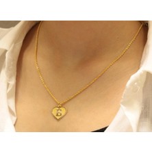 Güler Kuyumculuk 14 Ayar Altın Halat Zincirli B Harfi