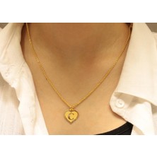 Güler Kuyumculuk 14 Ayar Altın Halat Zincirli C Harfi