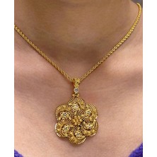 Güler Kuyumculuk Altın Dorika Toplu Kolye Uçlu Halat Zincir