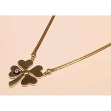 Güler Kuyumculuk Altın Yonca Figürlü Italyan Ezme Zincir