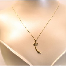 Güler Kuyumculuk 14 Ayar Altın  Mamma Kolye Uçlu Zincir