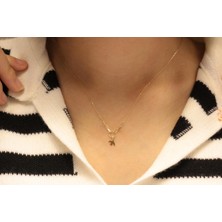 Güler Kuyumculuk 14 Ayar Altın Kırlangıç  Figürlü Hayalet Kolye