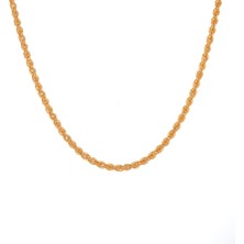 Güler Kuyumculuk 22 Ayar Altın Halat Burgu Zincir