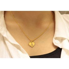 Güler Kuyumculuk 14 Ayar Altın Halat Zincirli A Harfi