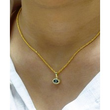 Güler Kuyumculuk 14 Ayar Altın Nazar Boncuklu Halat Zincir