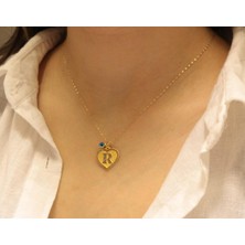 Güler Kuyumculuk 14 Ayar Altın R Harfli Aynalı Zincir