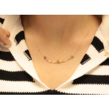 Güler Kuyumculuk 14 Ayar Altın Çiçek Figürlü Hayalet Kolye